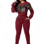 Women's Long Sleeves Top and Pants Suit