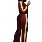 Women's Long Sleeve Zip Up Top and Wide Leg Long Pant Set