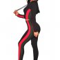 Women's Casual Sport Bodycon Crop Top Long Skinny Pant Set