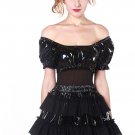 Multi-levels PVC Mini Skirt