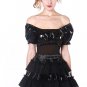 Multi-levels PVC Mini Skirt