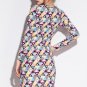 Colorful Triangle Pattern Print Stretch Club Dress