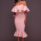 Sexy Ruffle Bodycon Dress