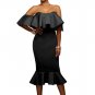 Sexy Ruffle Bodycon Dress