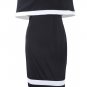 Patchwork Backless Flounce Bodycon Dress