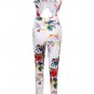 Sexy Backless Printed One-piece Jumpsuits