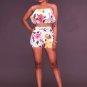 Floral Print Two Pieces Jumpsuit
