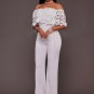 Lace Top Strapless Jumpsuit