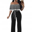 Ruffle Top Strapless Jumpsuit