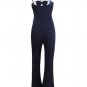 Blue Striped Palazzo Jumpsuit