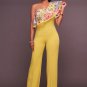 One Shoulder Ruffle Jumpsuit