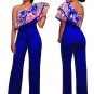 One Shoulder Ruffle Jumpsuit
