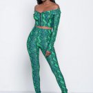 Sexy Off The Shoulder Long Sleeves Two Pieces Set