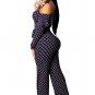 Sexy Cold Shoulder Long Sleeve High Waisted Jumpsuits Romper