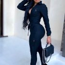Sexy Long Sleeve High Waisted Jumpsuits Romper