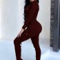 Sexy Long Sleeve High Waisted Jumpsuits Romper