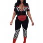 Short Sleeve Zipper Grid Mock Neck Bodycon Jumpsuit Romper