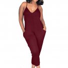 Sexy Classic Solid Color Sleeveless Jumpsuit