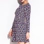 Colorful Bud Pattern Print Stretch Slim Club Dress