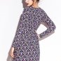 Colorful Bud Pattern Print Stretch Slim Club Dress