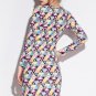 Colorful Triangle Pattern Print Stretch Club Dress