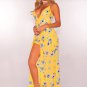 Floral Faux Wrap Maxi Dress