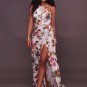 Printed Open Back Maxi Dress