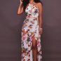 Printed Open Back Maxi Dress