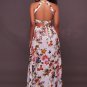 Printed Open Back Maxi Dress