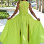 Sleeveless V Neck Sexy Maxi Chiffon Dress