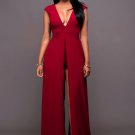V Neck Backless Slit Sexy Maxi Dress
