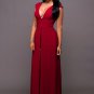 V Neck Backless Slit Sexy Maxi Dress