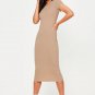 Women's Fashion Sexy Solid Short Sleeve Slim Bodycon Dres
