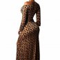 Sexy Off The Shoulder V-neck Long Sleeve Slit Dress