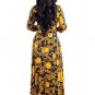 Sexy V-neck Printing Long Dress