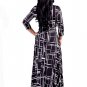 Sexy V-neck Printing Long Dress