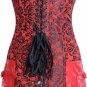 PVC Leather Retro Skirted Corset