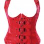 Faux Leather Buckles Underbust Corset