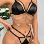 Chain My Mind Wet Look Bra Set
