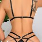 Chain My Mind Wet Look Bra Set
