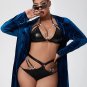 Plus Size Wishing For Me Wet Look Bra Set