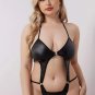 Plus Size Wandering Eyes Wet Look Teddy