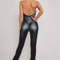 Sexy Faux Leather Jumpsuit