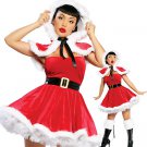 Velvet Christmas Costumes Strapless Mini Dress