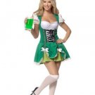 White- Green Beer Garden Girl Costume