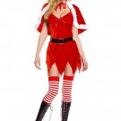 Santa's Velvet Scalloped Trim Costume