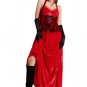 Red Outfit Maxi Dress With Cloak
