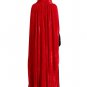 Red Outfit Maxi Dress With Cloak