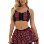 Bonnie Plaid Skirted Bra Set