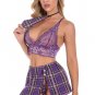 Follow The Rules Plaid Bra Set
